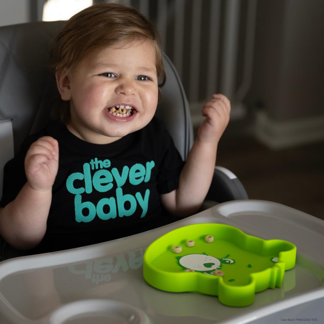 The Clever Baby Care Bears Good Luck Bear - Placa de succión de silicona
