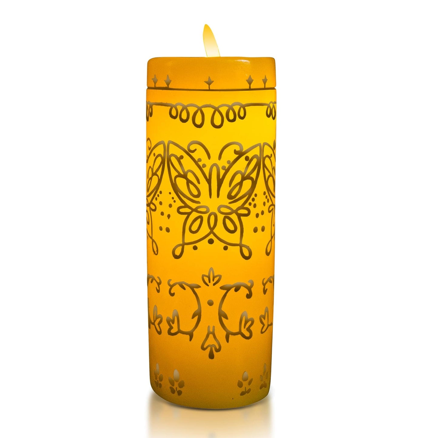 Ukonic Disney Encanto Alma's Miracle LED Réplica de vela sin llama | Pilar de cera con temporizador automático | Colección oficial