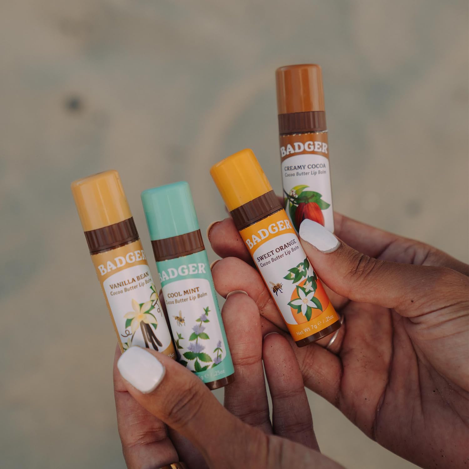 Fair Trade Cocoa Butter Lip Balm Four Pack