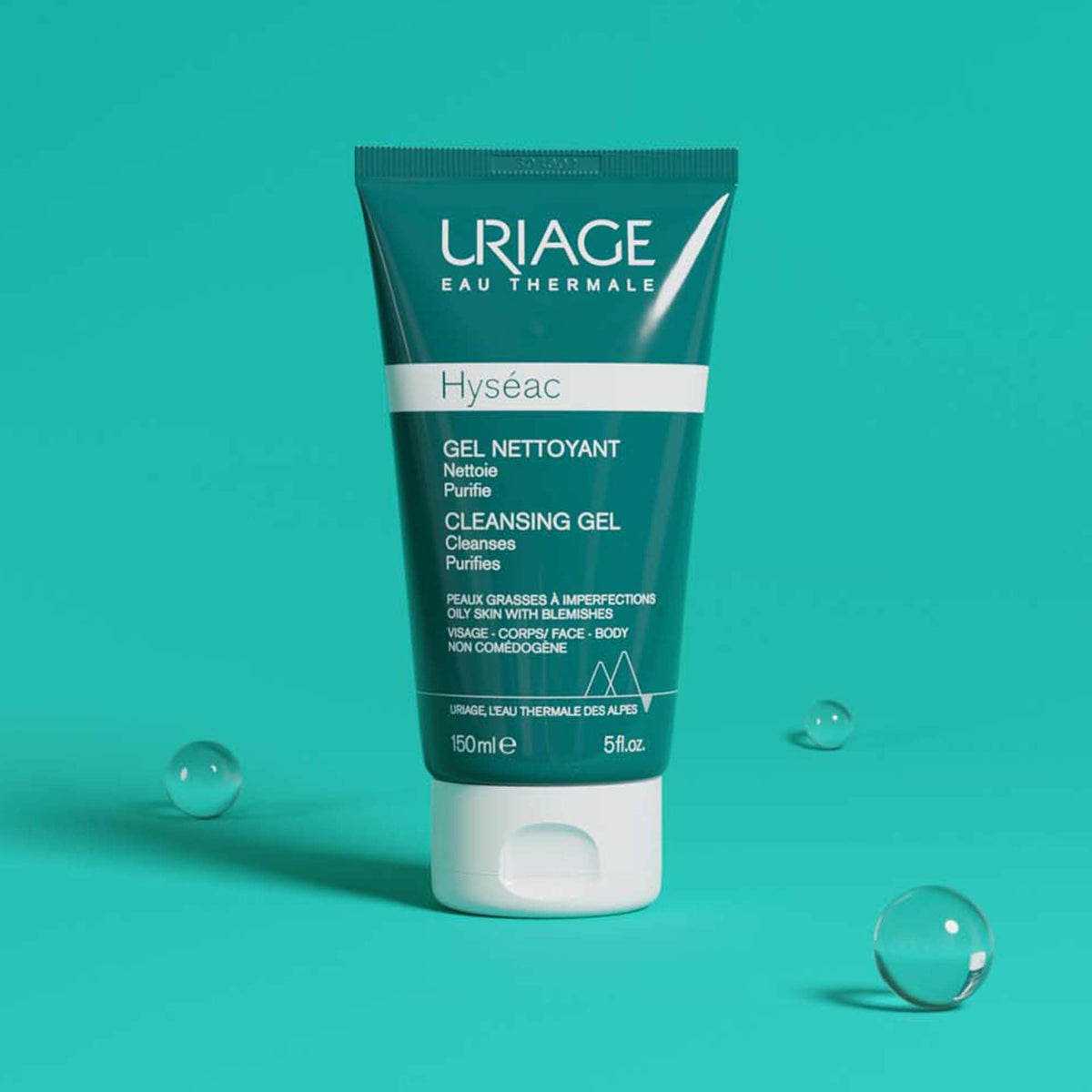 Uriage Hyseac Gel limpiador piel mixta a grasa 150ml - Elimina las impurezas y el exceso de grasa, con Piroctona olamina - Hipoalergénico, no comedogénico, pH fisiológico, sin jabón