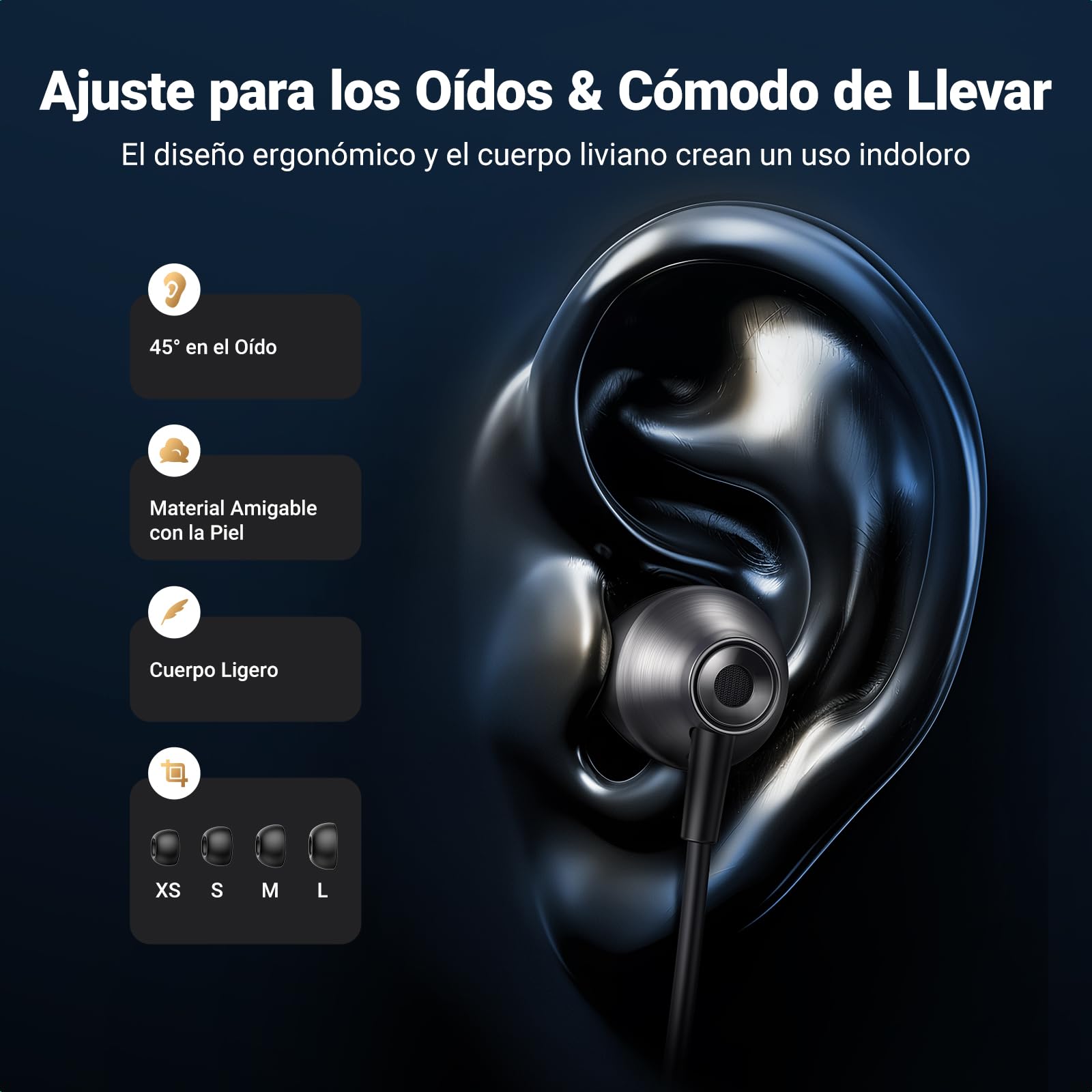 Audífonos USB C UGREEN Blanco con Micrófono y Cancelación de Ruido