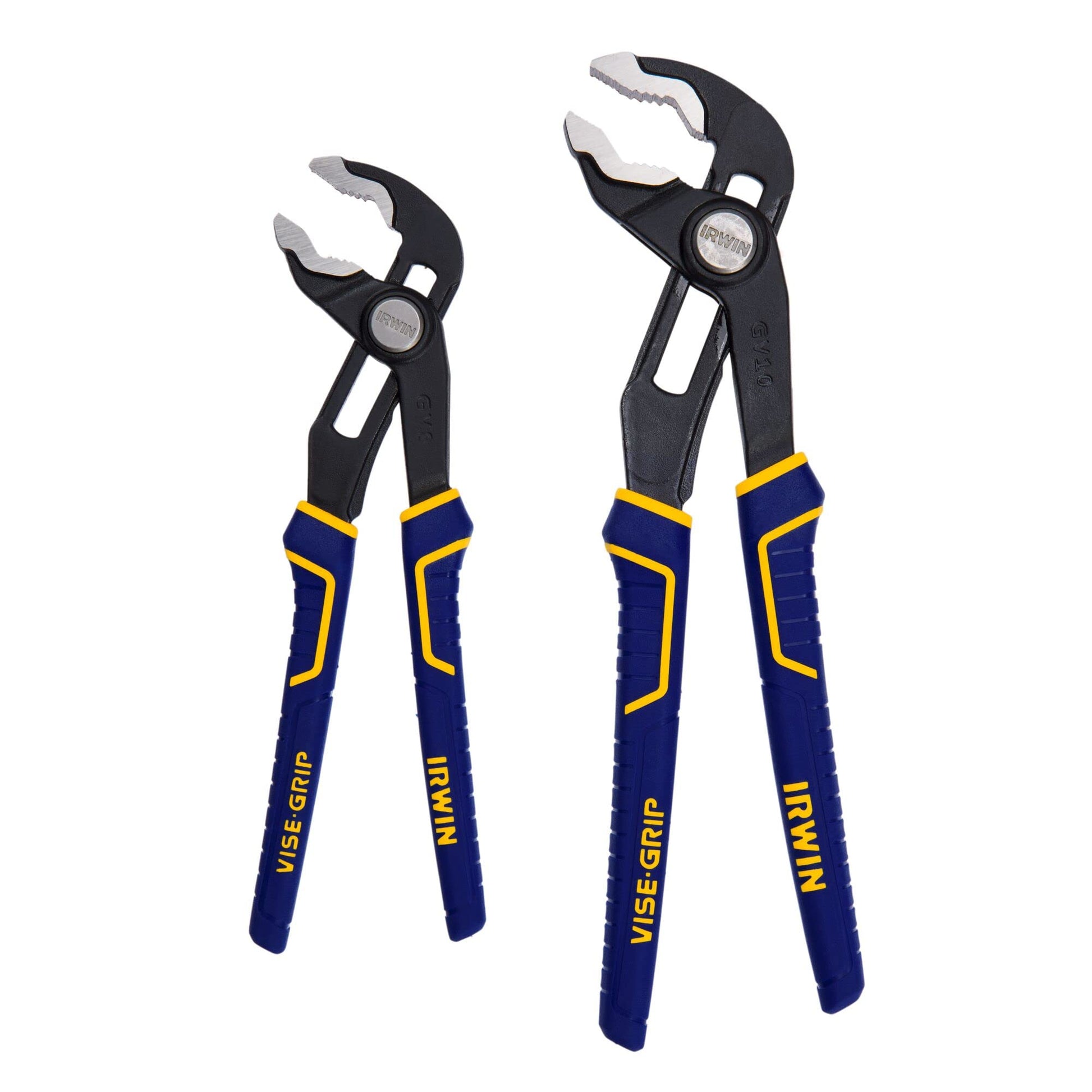 IRWIN 1763390 - Juego de alicates Groovelock, 2 piezas, empuñadura de tornillo
