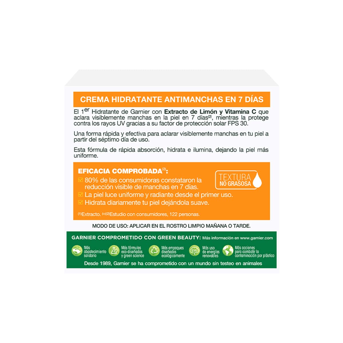 Garnier Skin Naturals Face Express aclara crema hidratante tono uniforme con fps 30 + Gel de limpieza Tono Uniforme con Vitamina C Express Aclara Garnier