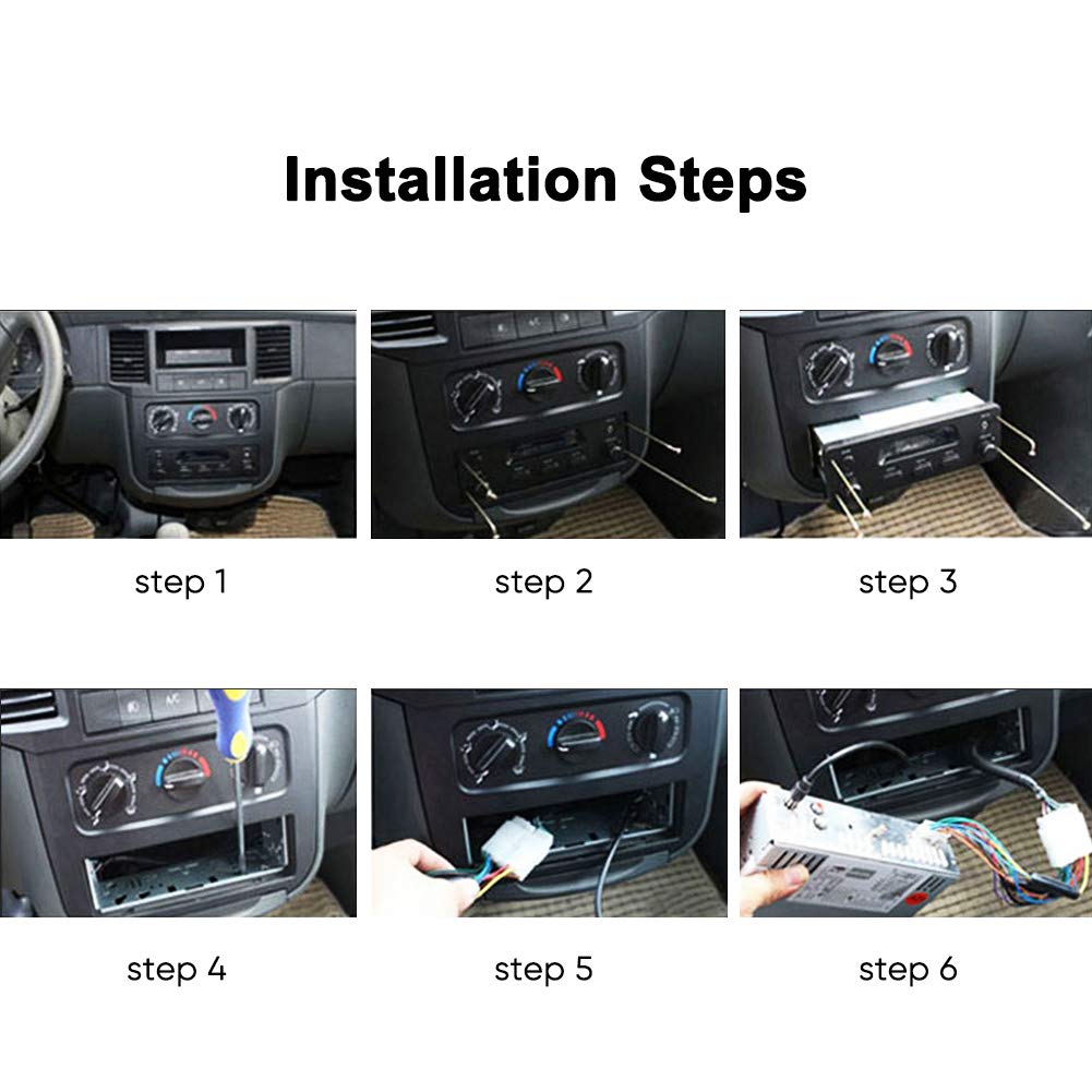 Haofy Radio Estéreo Inalámbrico para Coche con Pantalla Táctil de 4.1 Pulgadas, Cámara de Visión Trasera, Bluetooth, Reproductor MP5 Universal