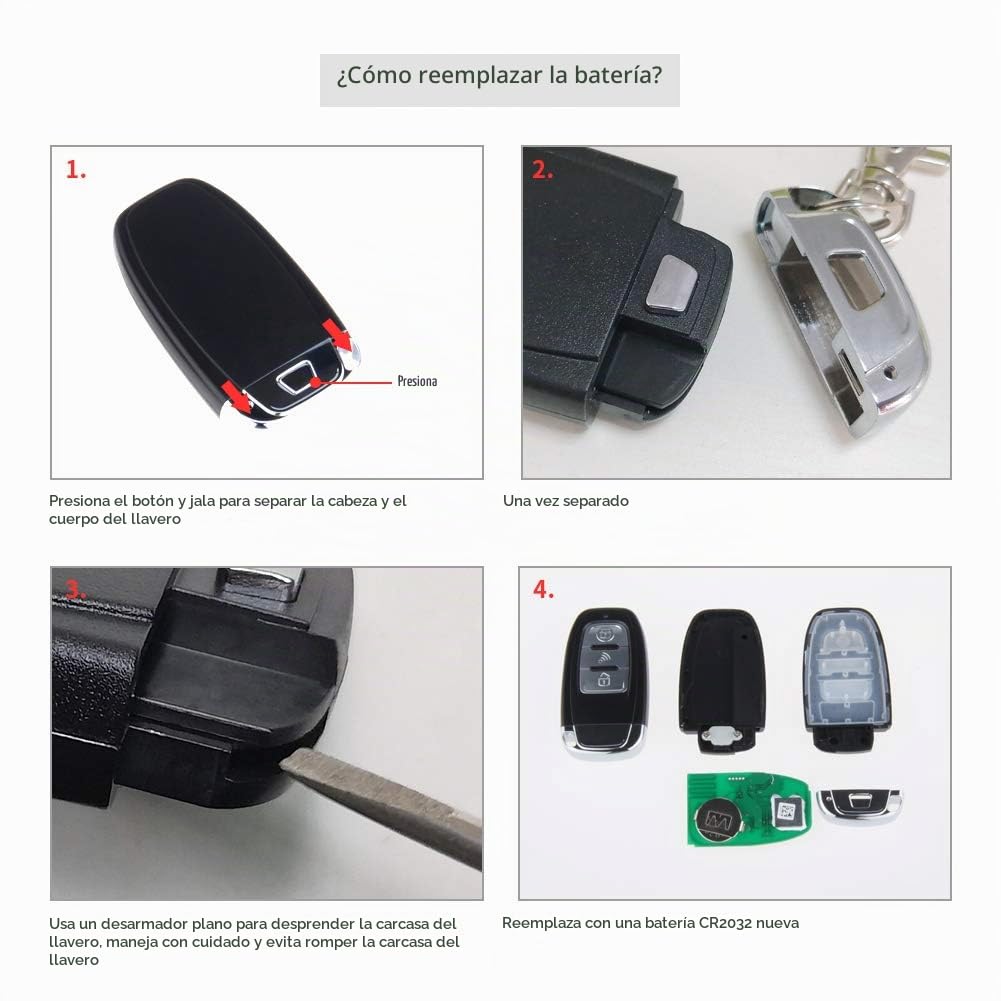 Sistema de Alarma de Coche EASYGUARD EC003 Negro con Smart Key y Botón de Arranque Universal