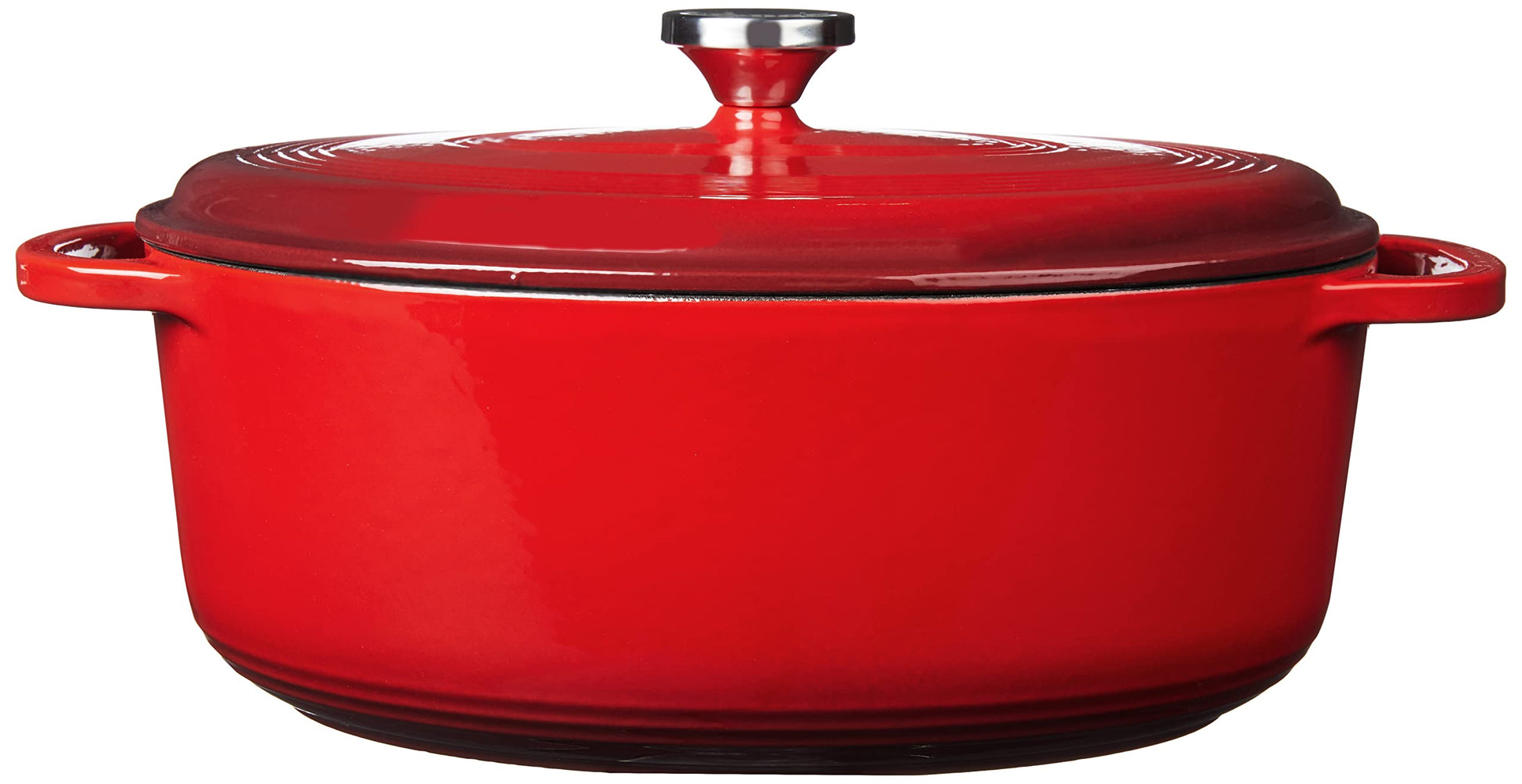 Lodge Horno holandés de hierro fundido esmaltado, Rojo, 6.6 l, 1