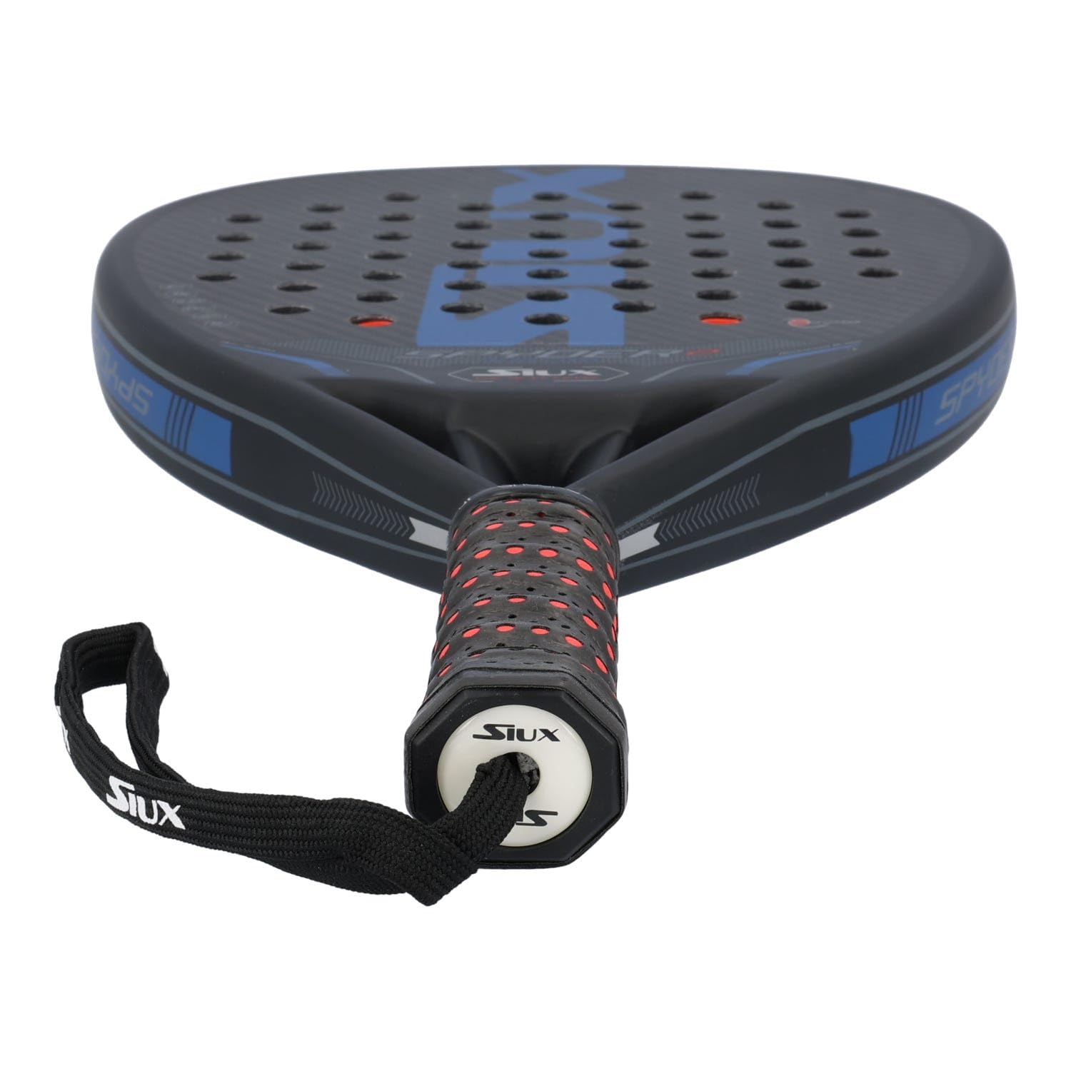 Pala de Pádel Siux Spyder 2 Revolution Attack Negra Eva Suave 3K de Gran Tamaño para Competencia Avanzada