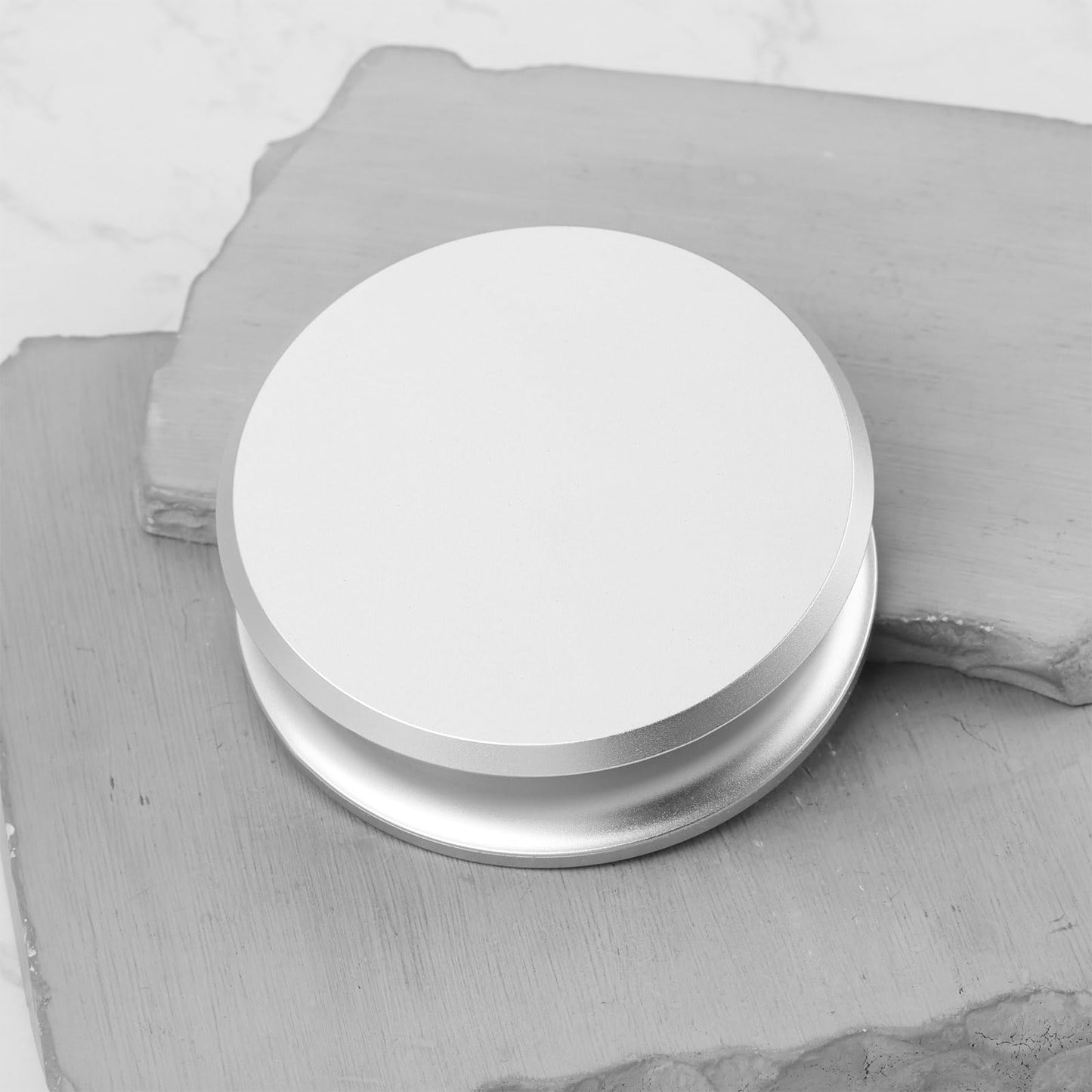 SING F LTD - Estabilizador de peso para discos plateados, 76 mm x 24 mm, 7,2 mm, agujero de husillo compatible con placas giratorias LP