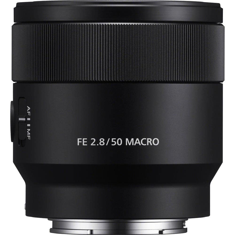 Sony Lente Macro Fijo 50mm F2.8 Montura E Full Frame - FE con Estabilizador Steady Shot óptico (OSS) SEL50M28