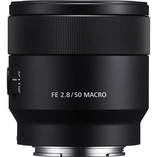 Sony Lente Macro Fijo 50mm F2.8 Montura E Full Frame - FE con Estabilizador Steady Shot óptico (OSS) SEL50M28