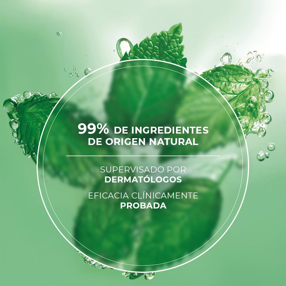 YVES ROCHER - Pure Menthe Limpiador Facial en Gel, Purifica y Matifica, Fórmula Vegana, Piel Grasa a Mixta, 390 ml