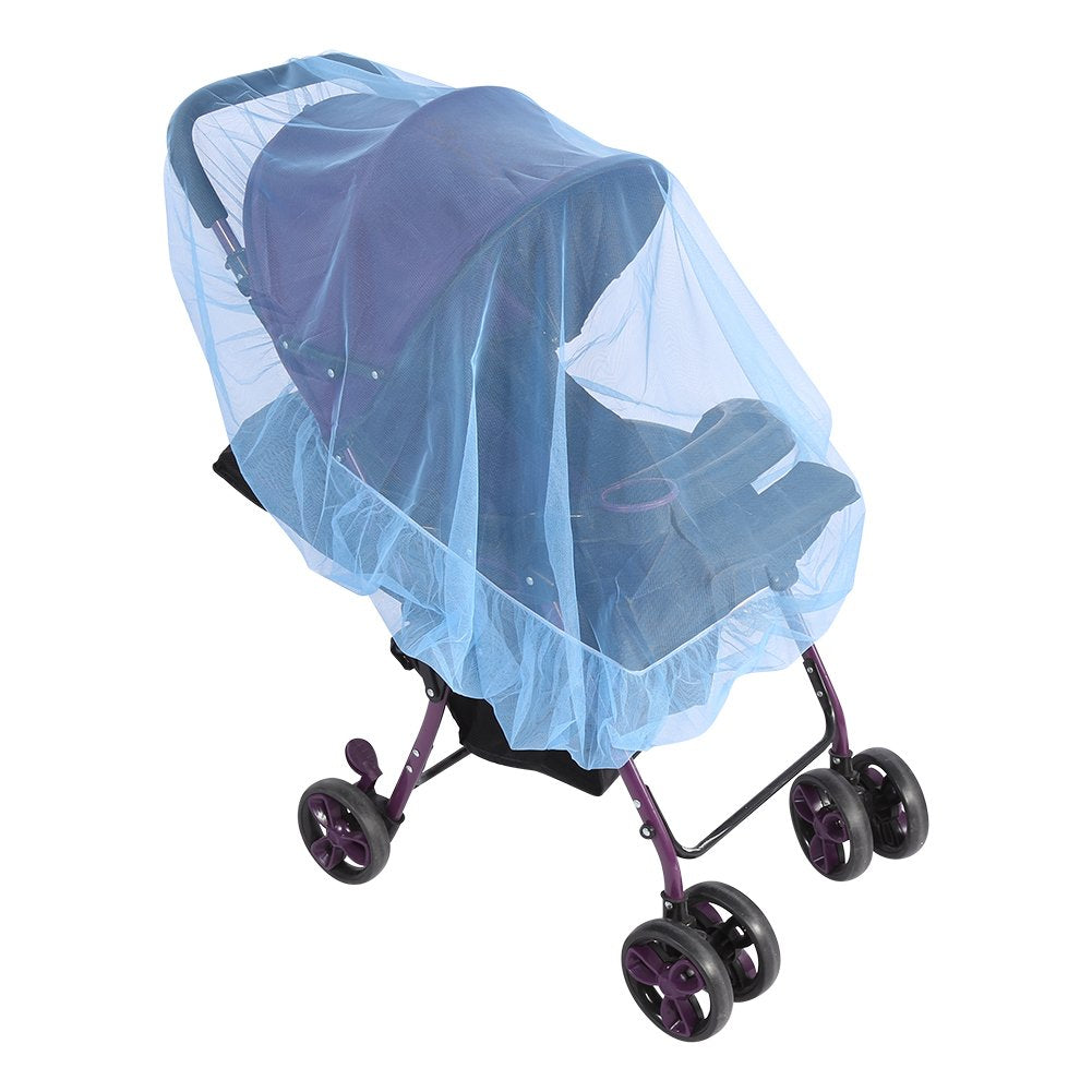 Fdit Mosquitera para Cochecito de Bebé 150cm Red Antiinsectos Universal Cubierta Completa de Insectos y Mosquitos (Azul)
