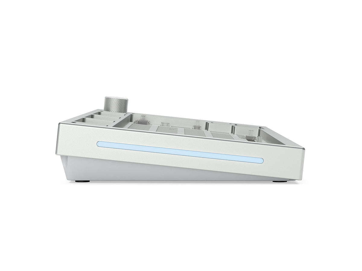 Teclado Mecánico Modular Glorious Hielo Blanco Junta de Alto Perfil Premium RGB 75% Reacondicionado