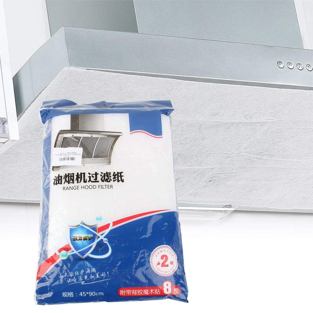 2PCS/Pack Gama Campana Filtro de Grasa Papel Filtro de Grasa Etiqueta a Prueba de Aceite Conveniente y ecológico Suministros de Cocina