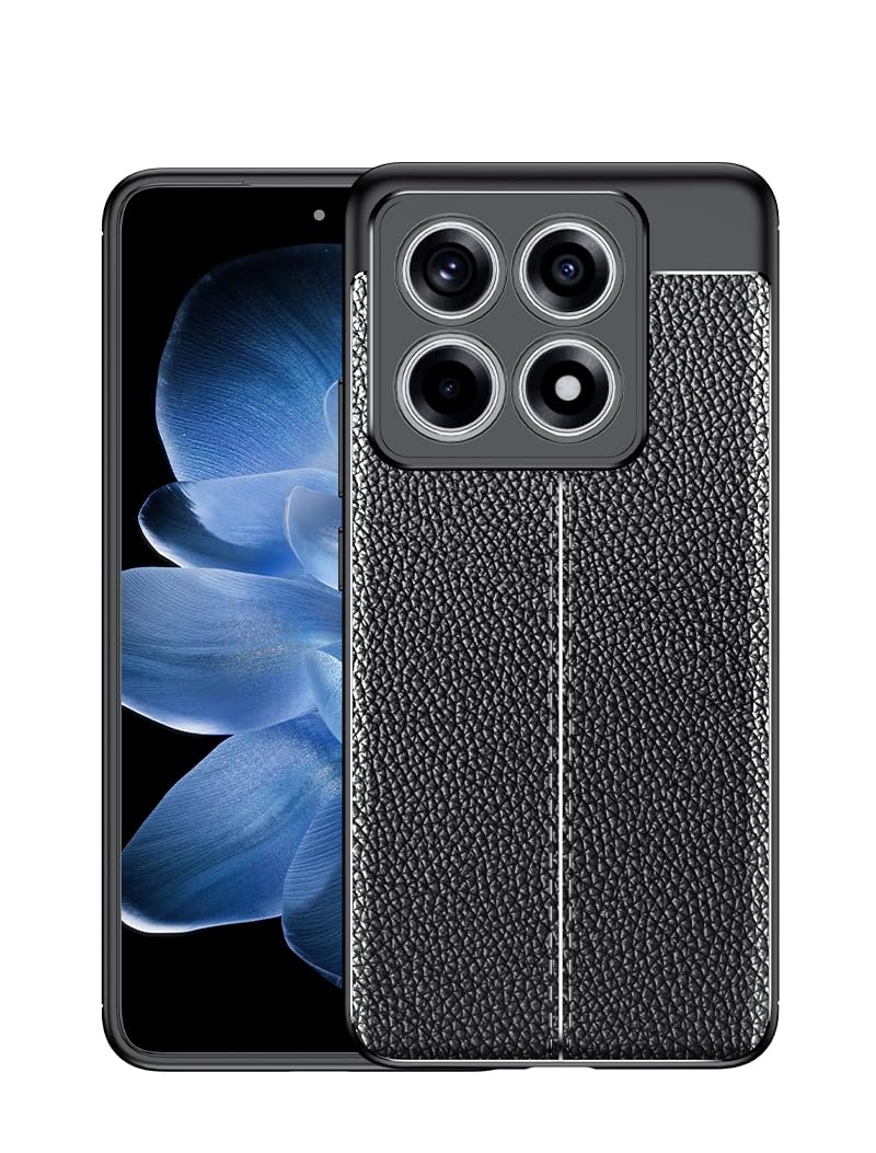DABUNA Funda para Xiaomi 14T Case Uso Rudo Protector de Cámara Duradero Suave Antihuellas Protector Cover (Negro)