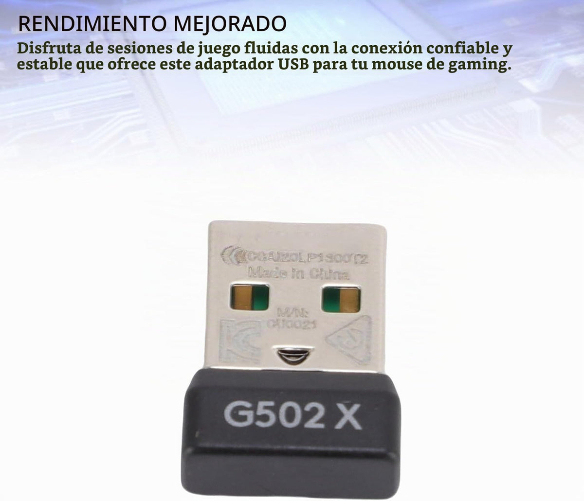 Adaptador de Receptor USB Logitech G502X y G502X Plus Lightspeed inalámbrico