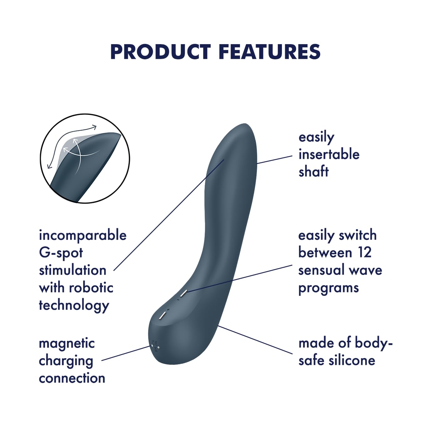 Vibrador Satisfyer Punto G Wave 4 Silencioso para Mujer
