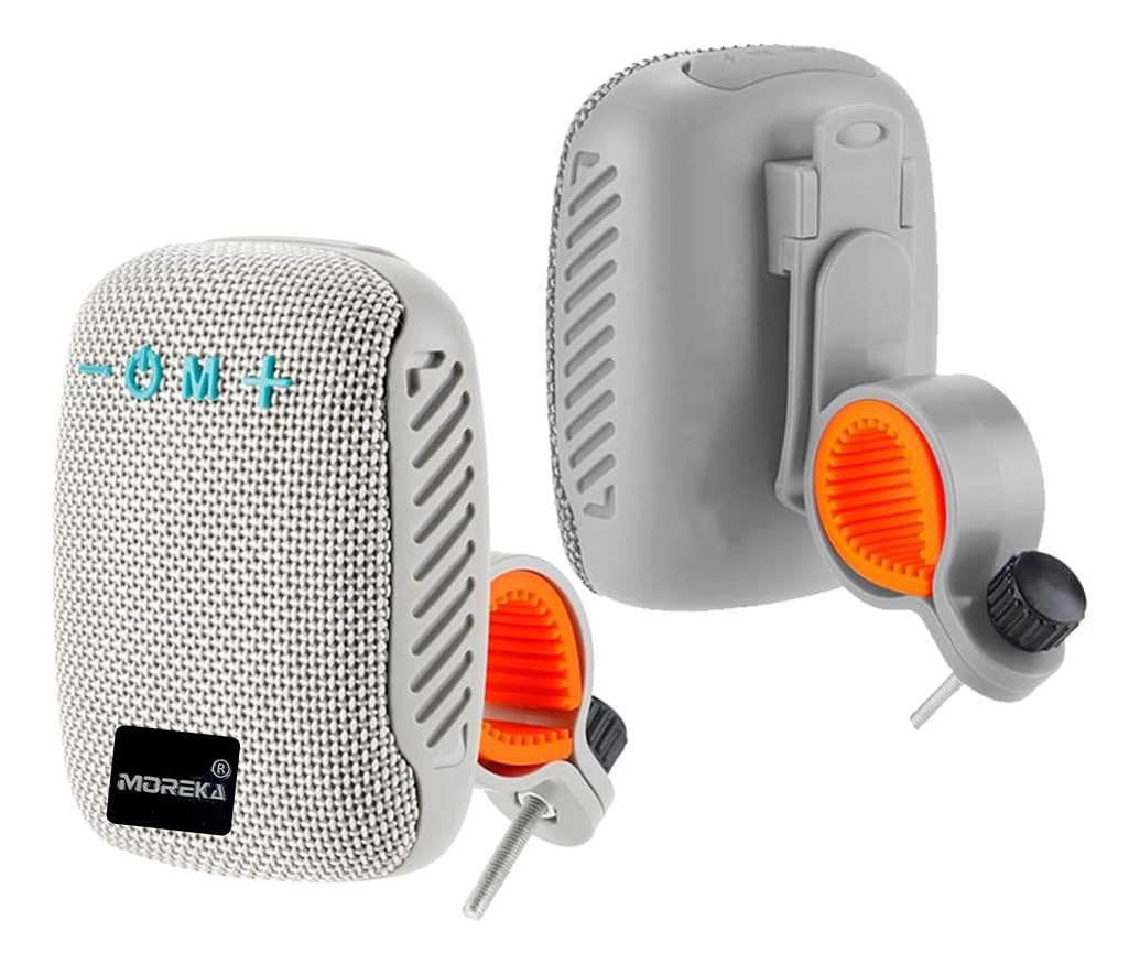 Bocina Bluetooth MOREKA Verde 405 TF Card Radio FM Resistente al Agua 8W para Moto