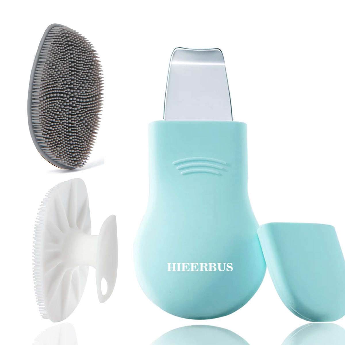 2 depuradores faciales de silicona con herramienta removedor de puntos negros para la cara, nariz, limpieza profunda y exfoliante, limpiador de la piel, cepillo de cuidado de la piel para hombres y