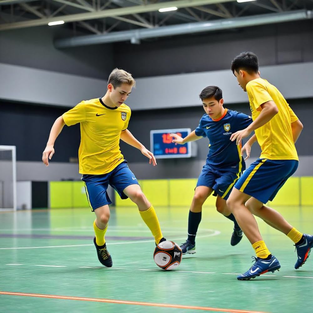Balón de Fútbol Voit Blanco Cosido a Mano No. 4 Futsal Peso Muerto