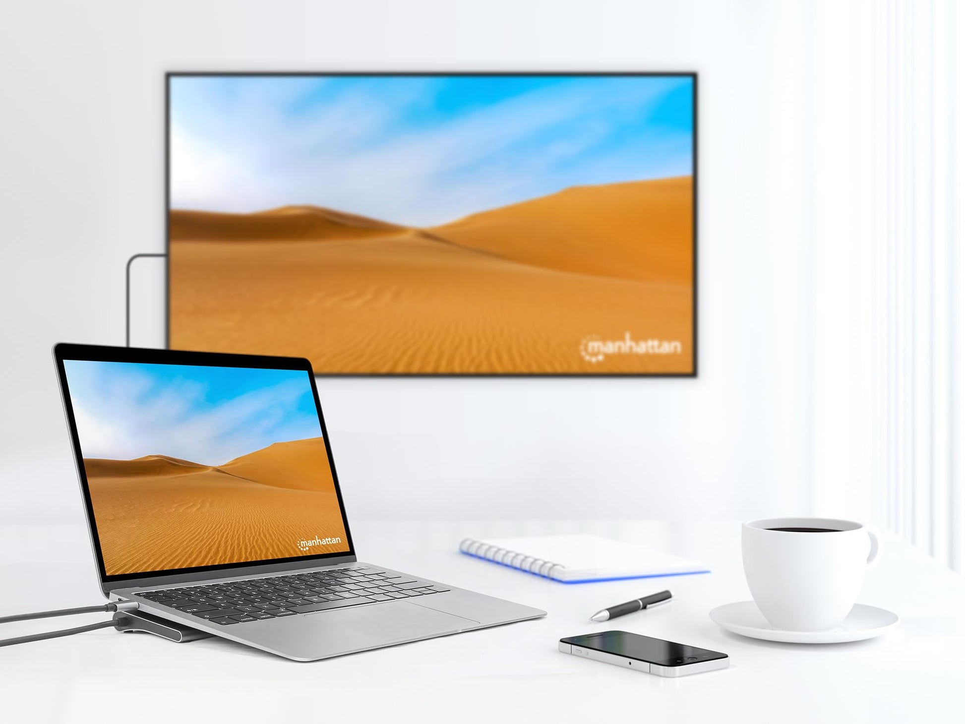 Manhattan USB-C Dock/HUB/Reader 10-Port