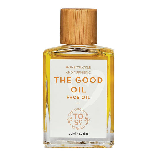 The Organic Skin Co. Nourishing Skin Glow Serum - Hydrating Face Oil with Rosemary & Turmeric, Vegan Gua Sha Organic Care (30mL)