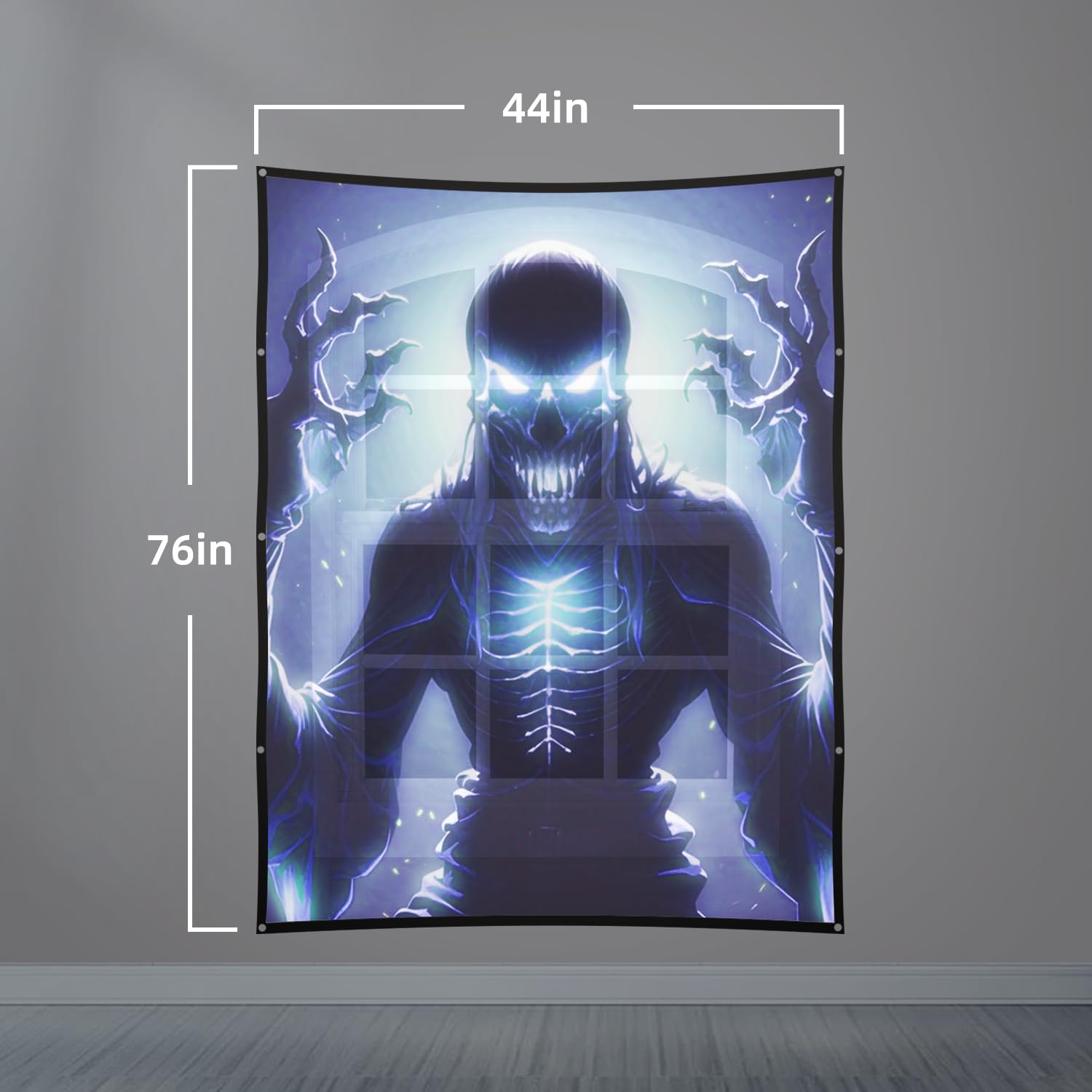 Material de la visualización holográfica de proyección trasera: pantallas de proyección para interiores de 44 x 75 pulgadas, proyectores de decoración de Halloween, video película noche para montaje