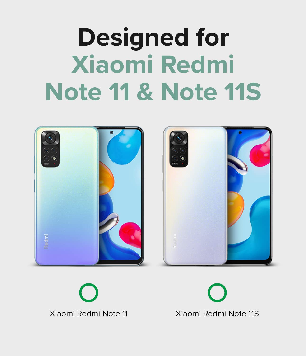 Funda Ringke Fusion Xiaomi Redmi Note 11 / 11S Negro Camo Mate Antihuellas Textura Satinada