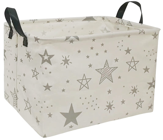 ACMUUNI - Estantería rectangular de regalo para guardería, cesta de lavandería y contenedores para ropa del hogar con asas