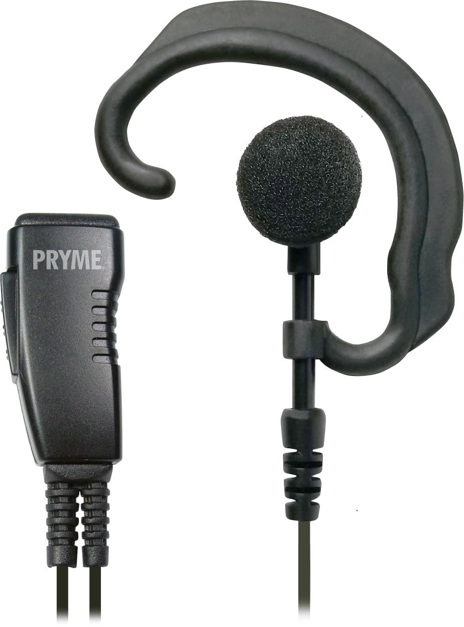 Micrófono de Solapa Pryme SPM-303eBF Negro con Gancho Suave para los Oídos