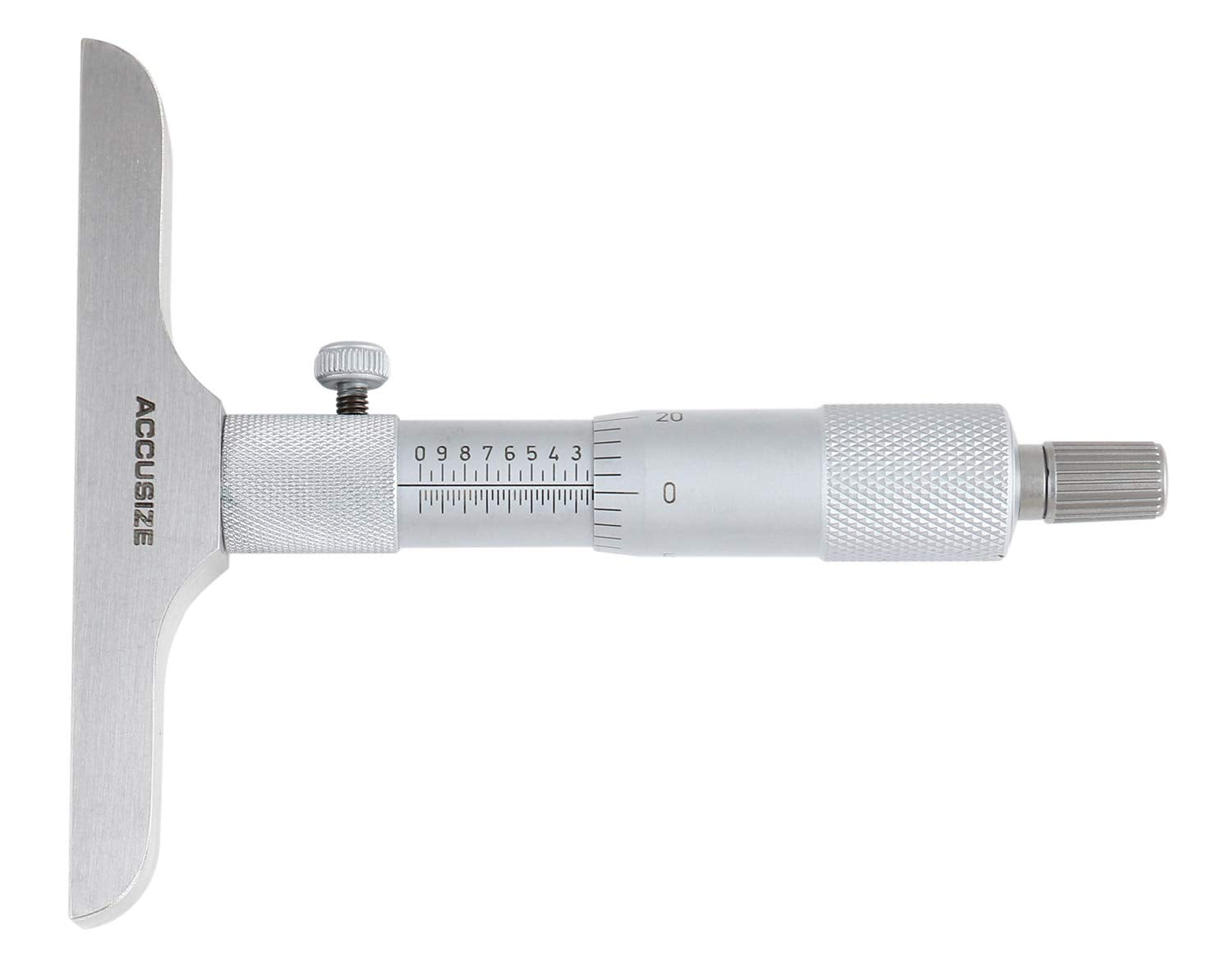 Micrómetro de Profundidad Accusize 0-6" x 4" con Juego de 6 Varillas