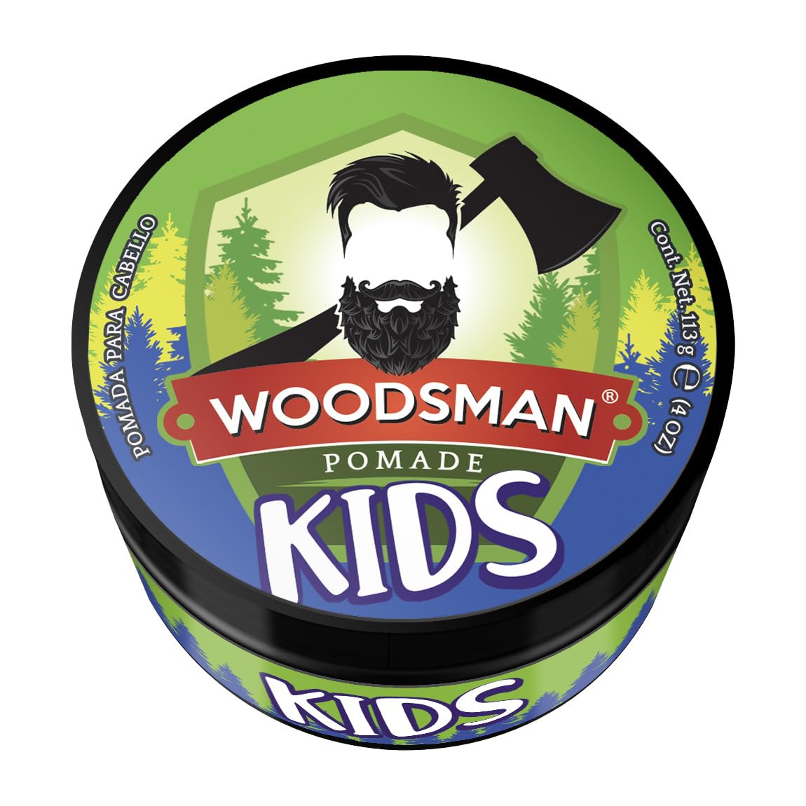 Woodsman - Pomada para Cabello para Niños Aroma Chicle 113g (4oz.)