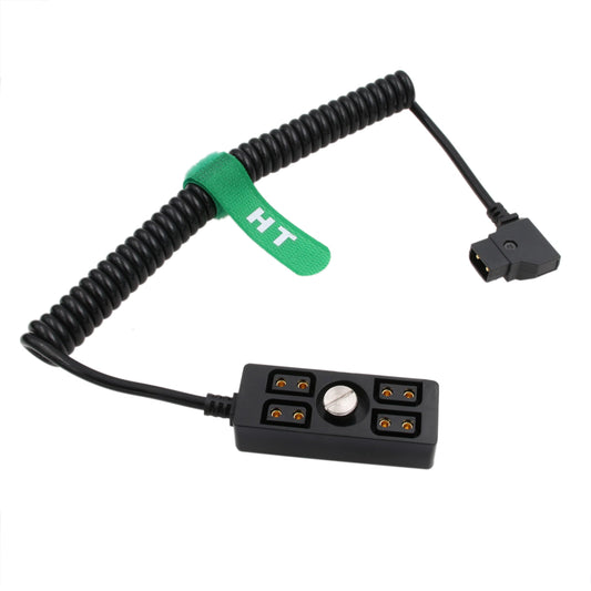 HangTon D-Tap Power Splitter Hub de rosca de 1/4"-20, P-TAP macho a hembra adaptador de 4 puertos 1 a 4 para montaje en V batería de montaje en oro Anton Bauer IDX Sony