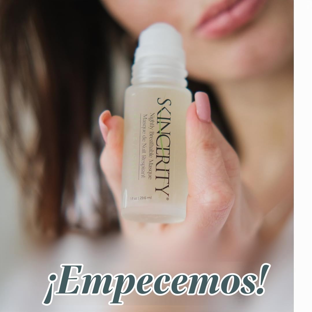Skincerity Mascarilla respirable nocturna de manzana | La mascarilla transpirable original durante la noche | Notas melancólicas y afrutadas de manzana verde | Aceite de semilla de uva y antioxidantes de vitamina E | Antienvejecimiento, reduce las arrugas