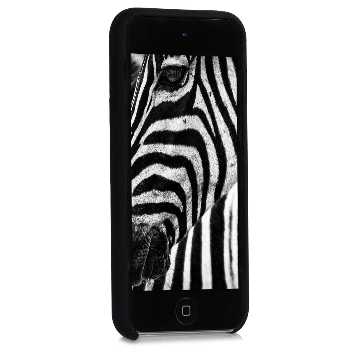 kwmobile Carcasa Compatible con Apple iPod Touch 6G / 7G (6a y 7a generación) - Funda Protectora de Silicona - Case Trasero en Negro