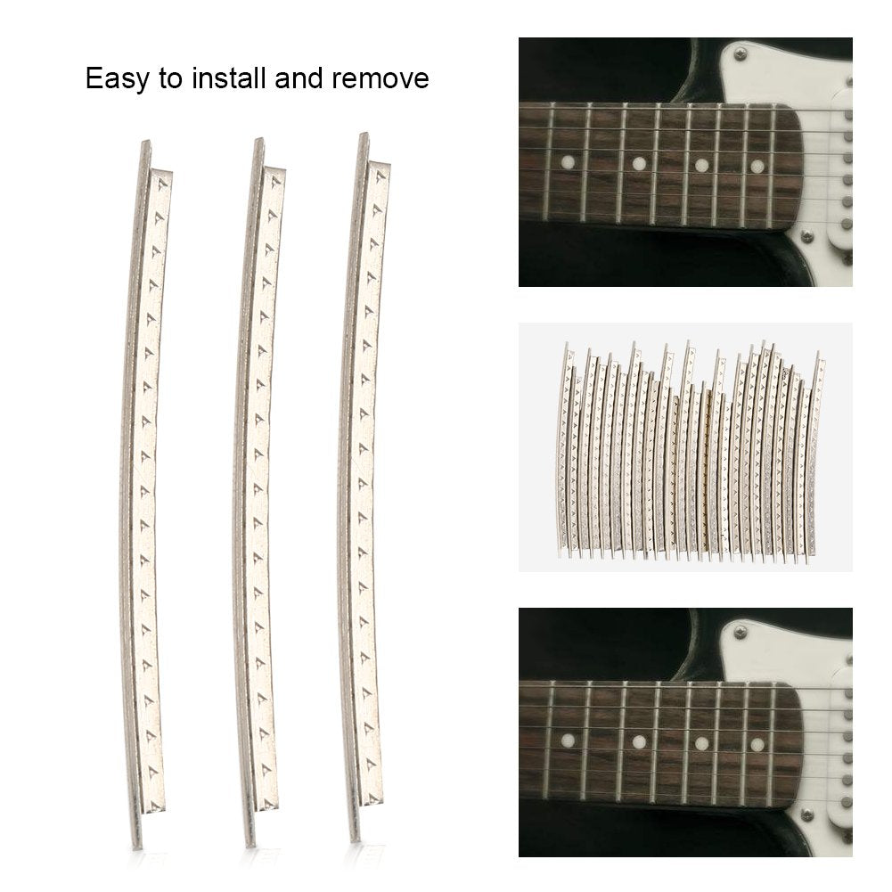 Juego de 24 cables de traste, alambre de cobre de 2,2 mm para guitarra eléctrica