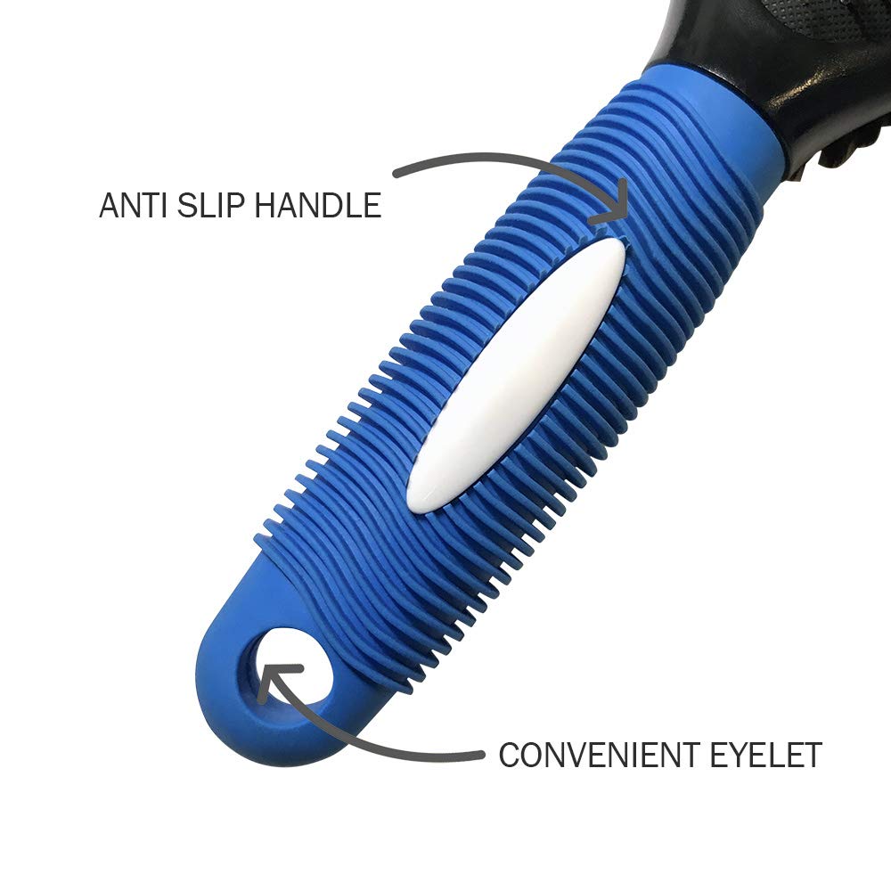 BV Dog Brush and Cat Brush, Pet Grooming Comb, 2 Sided Bristle and Pin for Long and Short Hair Dog, Removing Shedding Hair