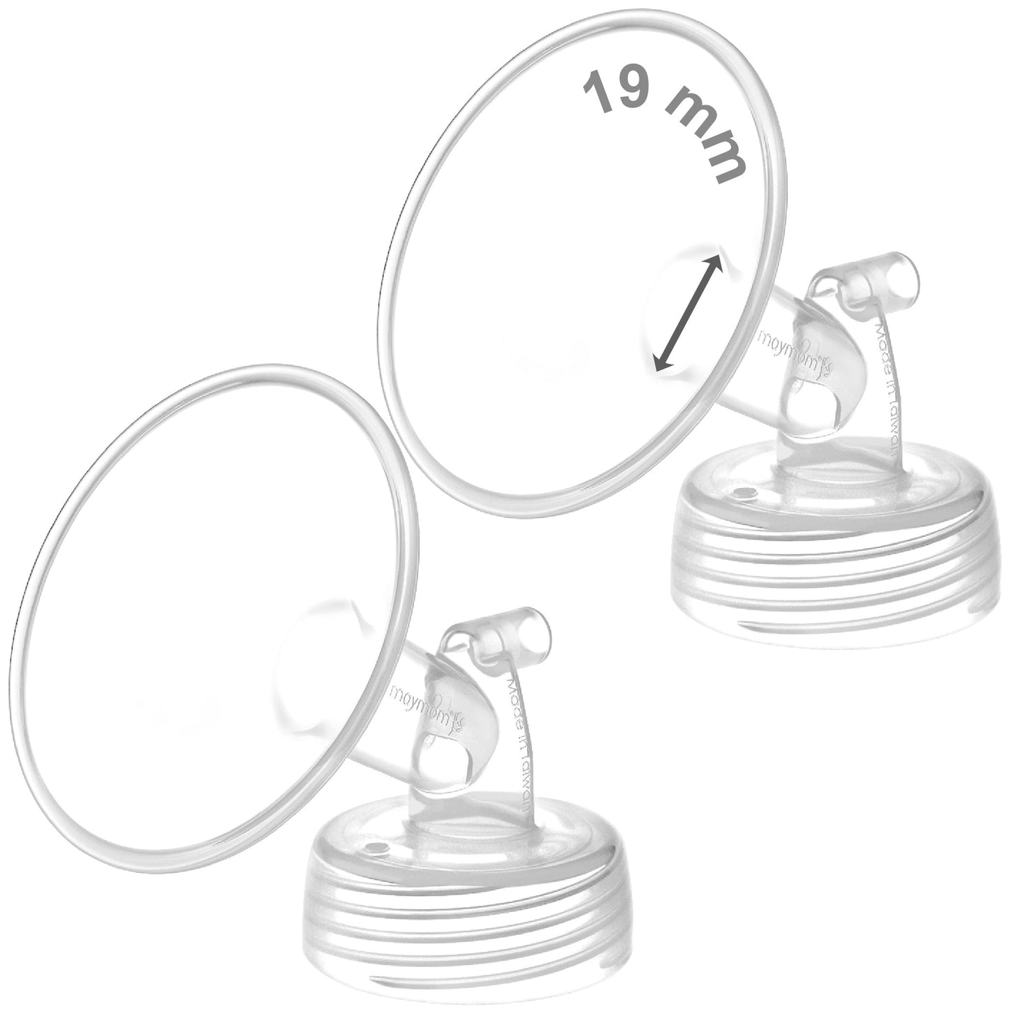 Pieza de bomba Maymom de cuello ancho para S1/S2; incluye Embudo de boca ancha; repuesto no original; reemplaza el protector de 19 mm de dos Embudos de Spectra.