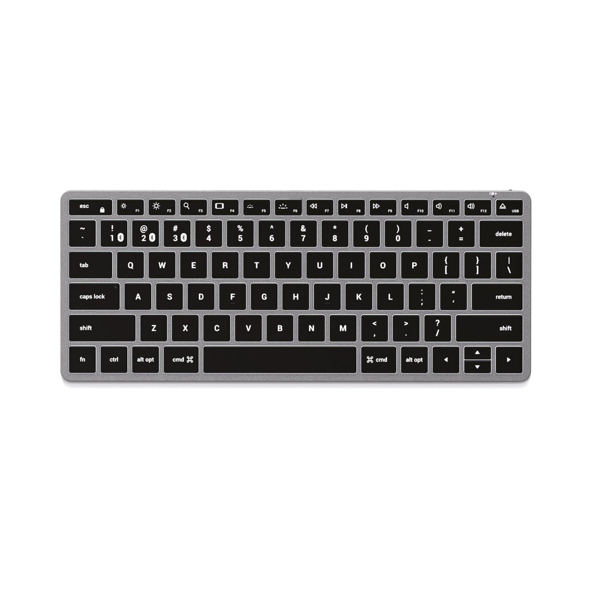 Teclado Bluetooth SATECHI Gris Espacial Retroiluminado Slim X1