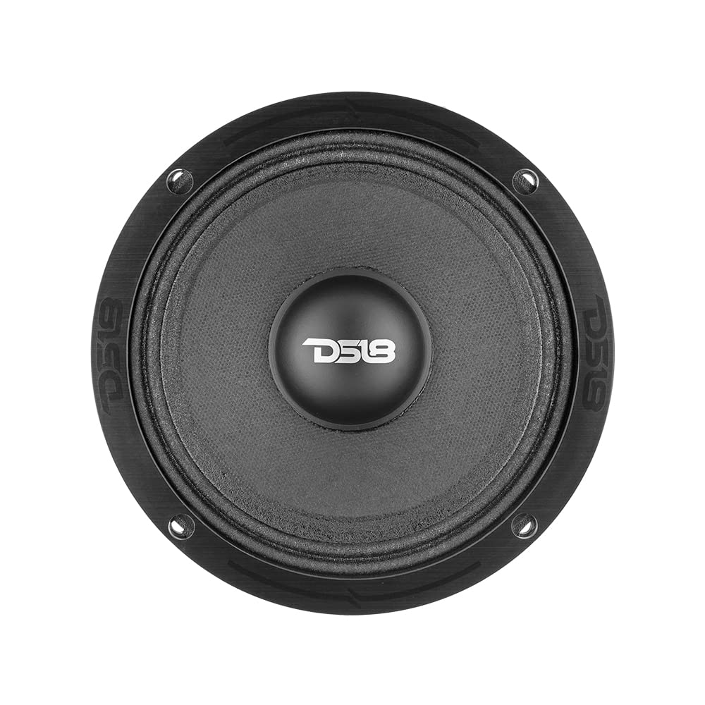 Altavoz de Audio de Coche DS18 PRO-ZXI6M Rojo 6.5 Pulgadas 600 W 8 Ohmios de Alta Calidad para Sistema de Sonido estéreo