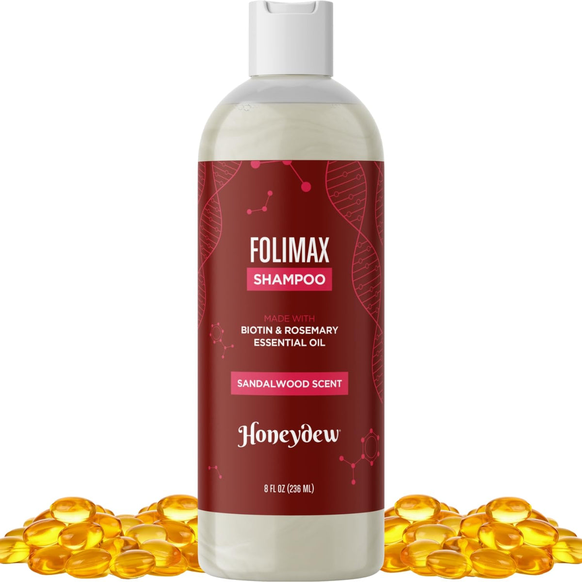 Champú Potente Anticaída 100% Natural con Biotina Romero y Aceite de Coco para Mujer y Hombre