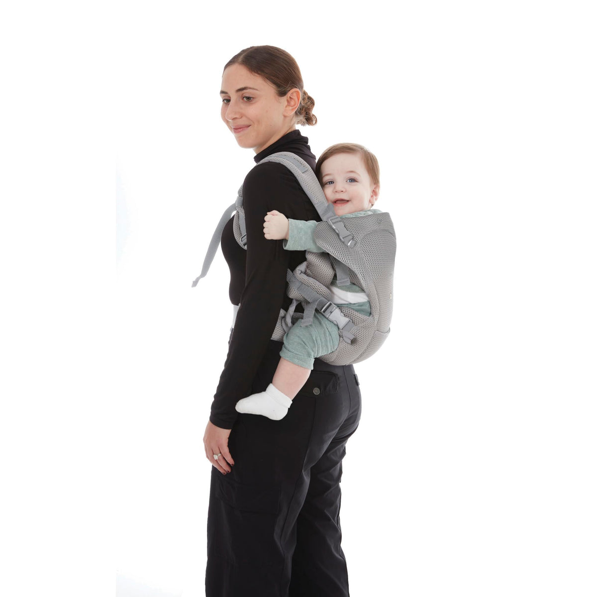 Safety 1st Baby Portabebés, gris, recién nacido hasta niños pequeños 7-33