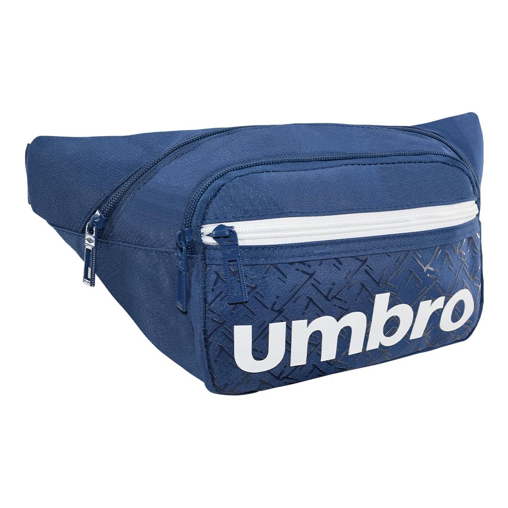 Cangurera Deportiva Umbro Azul Marino con Compartimentos Amplios para Hombre y Mujer