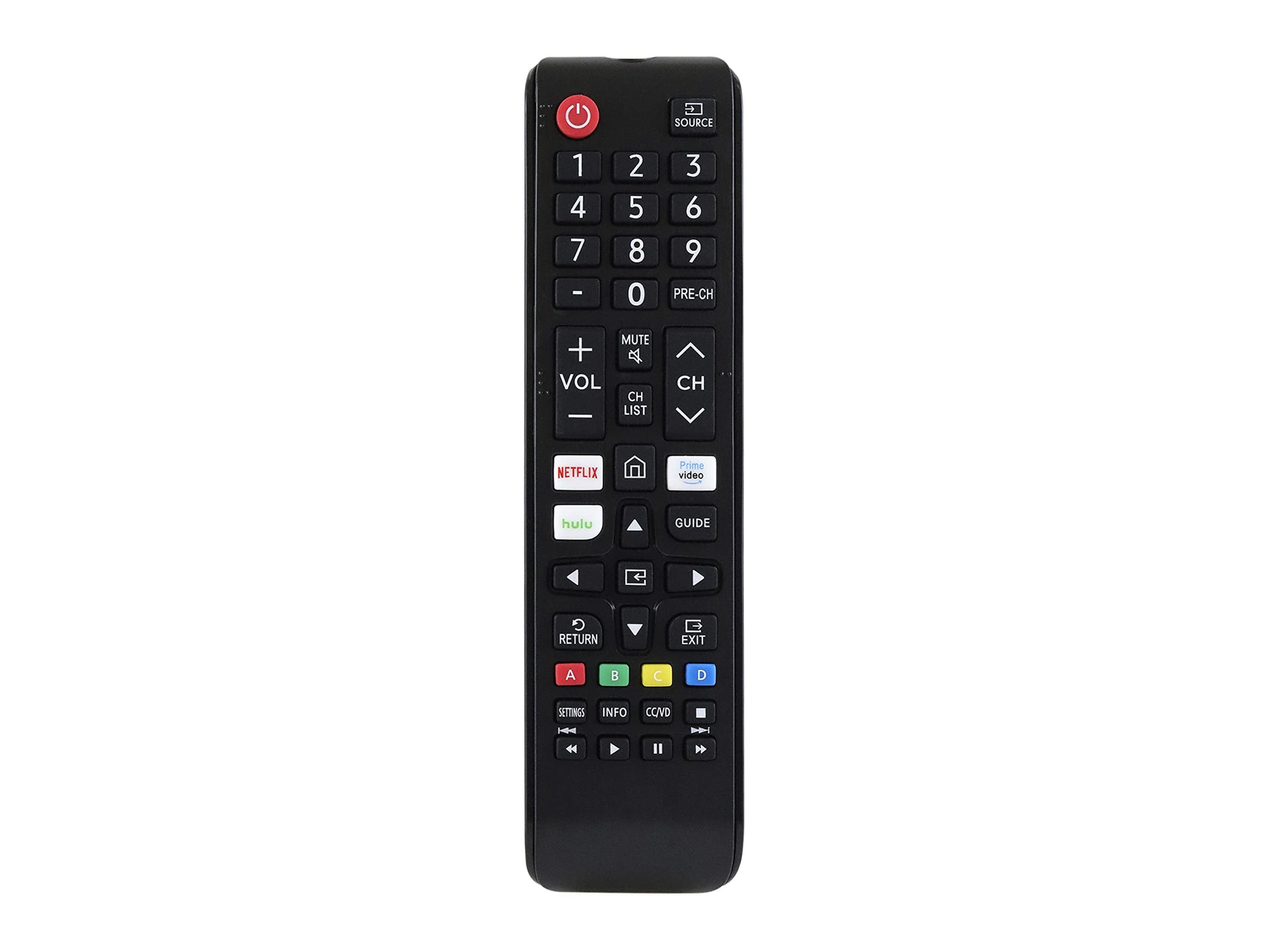 Control Remoto Compatible con Samsung Smart TV 2020 AA59-01315A Netflix Prime Video Hulu