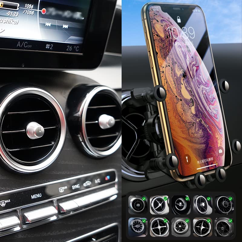 Soporte para Teléfono X-Rnio Compatible con Mercedes Benz y Mini Cooper Accesorios Negros