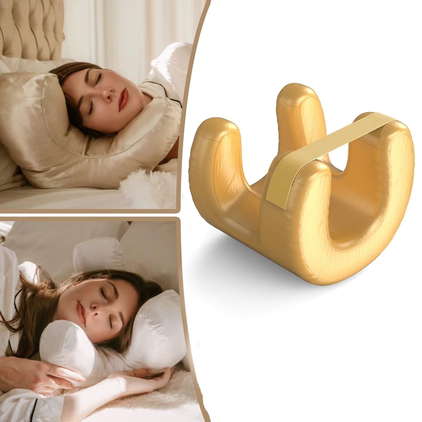 Almohada de Belleza NobiMart Lemniva Rosa Antiarrugas para Dormir de Lado