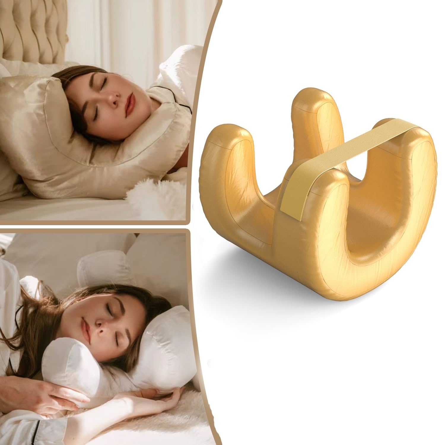 Almohada de Belleza NobiMart Lemniva Rosa Antiarrugas para Dormir de Lado