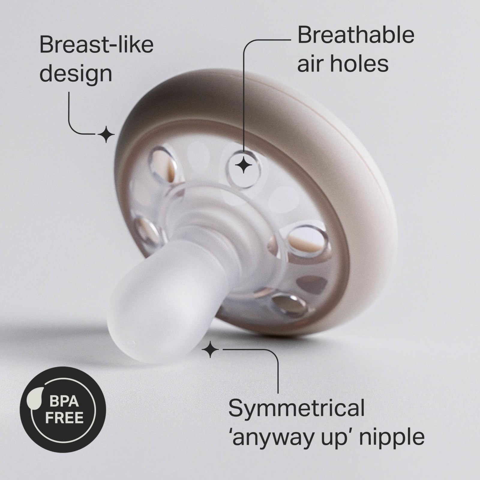 Chupón Tommee Tippee Multicolor Textura Similar a la Piel para Bebés de 0 a 6 Meses