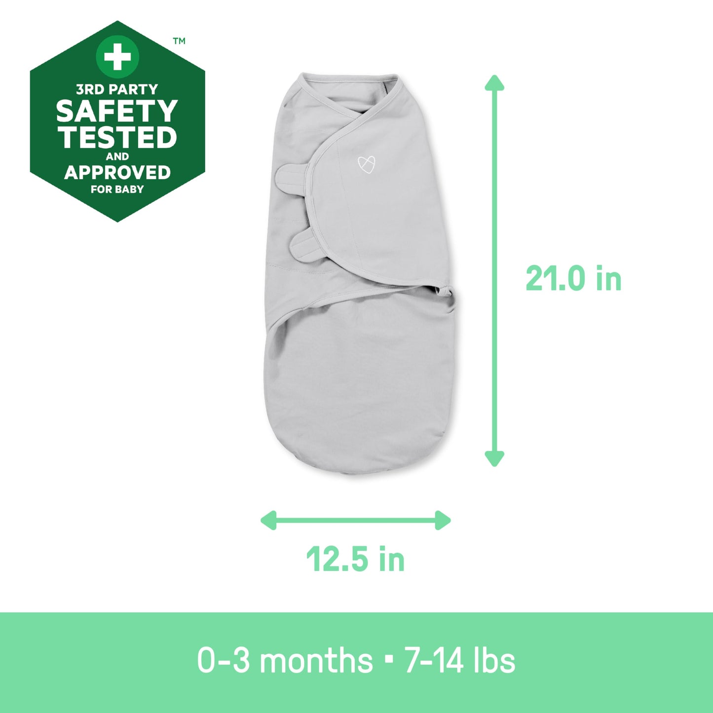SwaddleMe - Swaddle fácil de Cambiar, tamaño pequeño/Mediano, 0-3 Meses, Paquete de 3 (Estrellas fugaz)