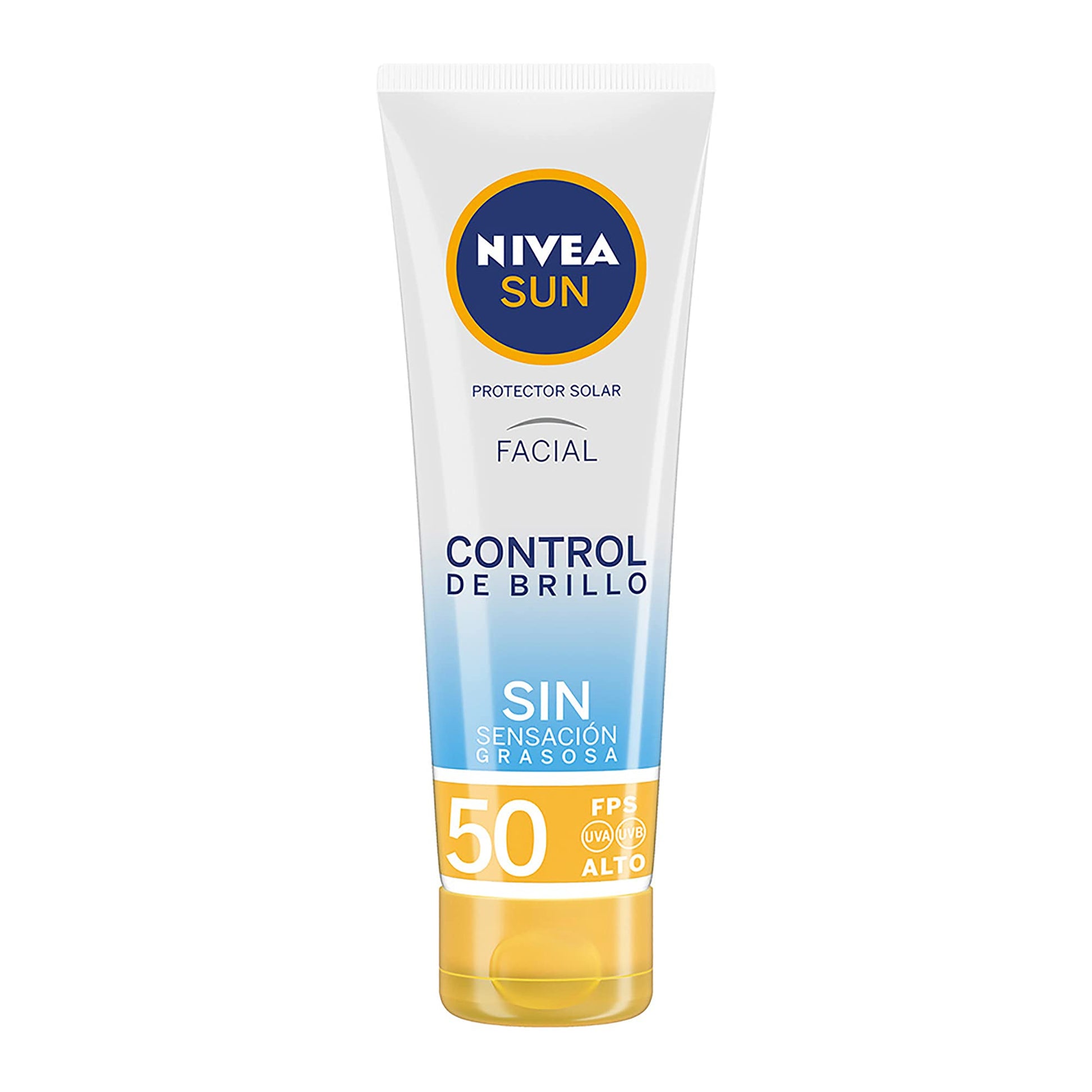 Garnier SkinActive. Kit express aclara: serum, crema y gel con vitamina c + Nivea Sun. Protector Solar Facial FPS50 Control De Brillo 50 ml